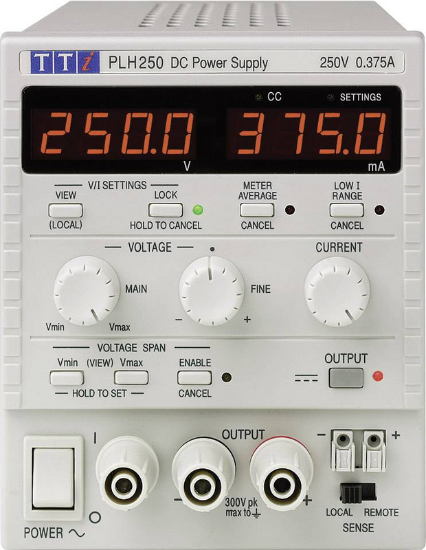 B-Ware Aim T Ti Plh250 Labornetzgerät Netzteil 0 250 V 0 375 A Einstellbar 94 W 115 V - 4016139066011