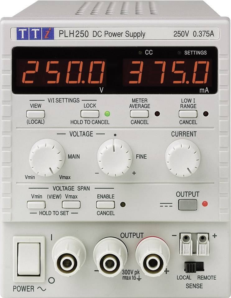 Aim TTi PLH250 Labornetzgerät Netzteil 0-250V 0-375A einstellbar 94W 115 V - 4016139066011