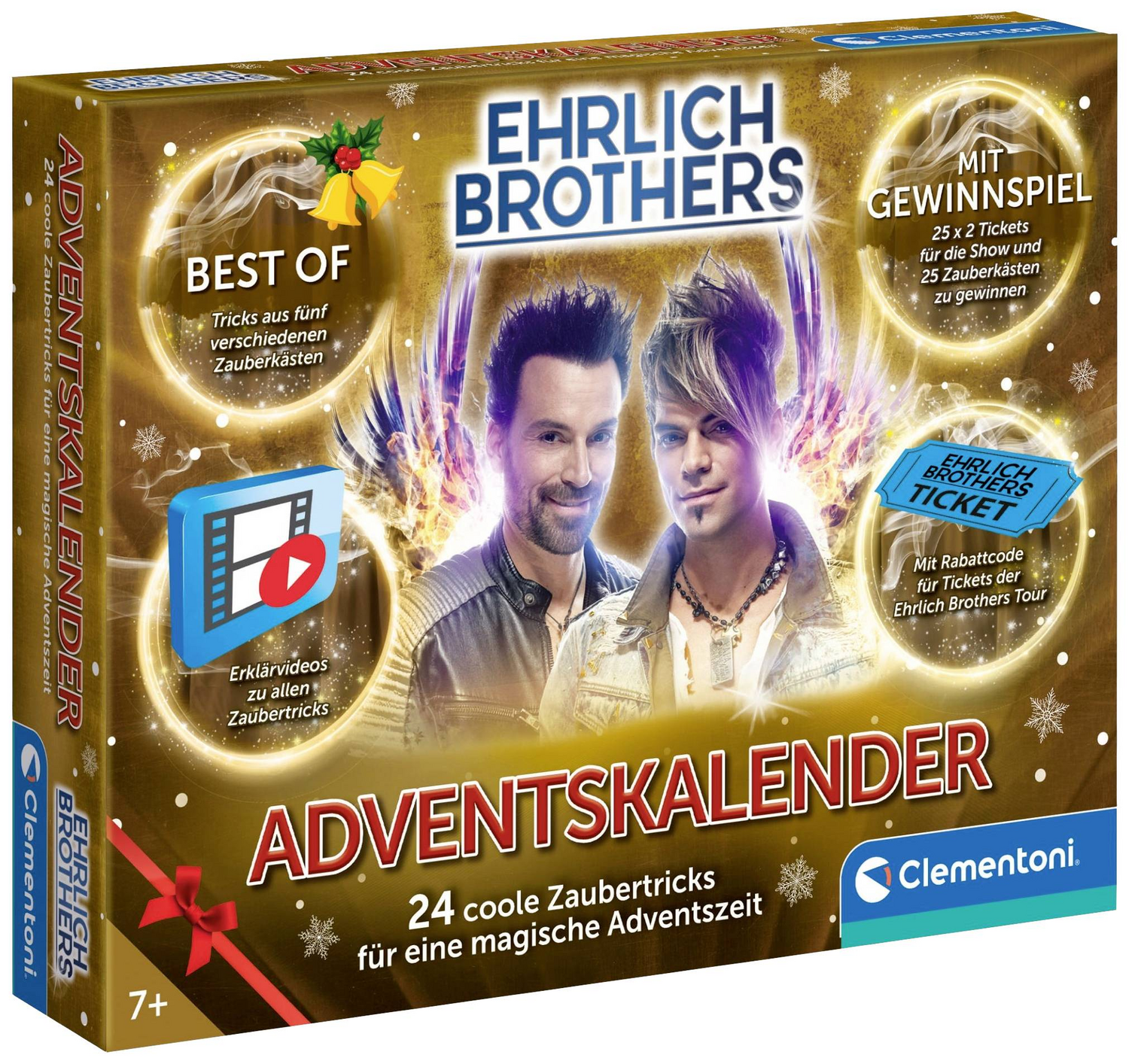 B-Ware Clementoni Ehrlich Brothers Magie 2024 Detektiv Zauberkästen Adventskalender - 8005125594078