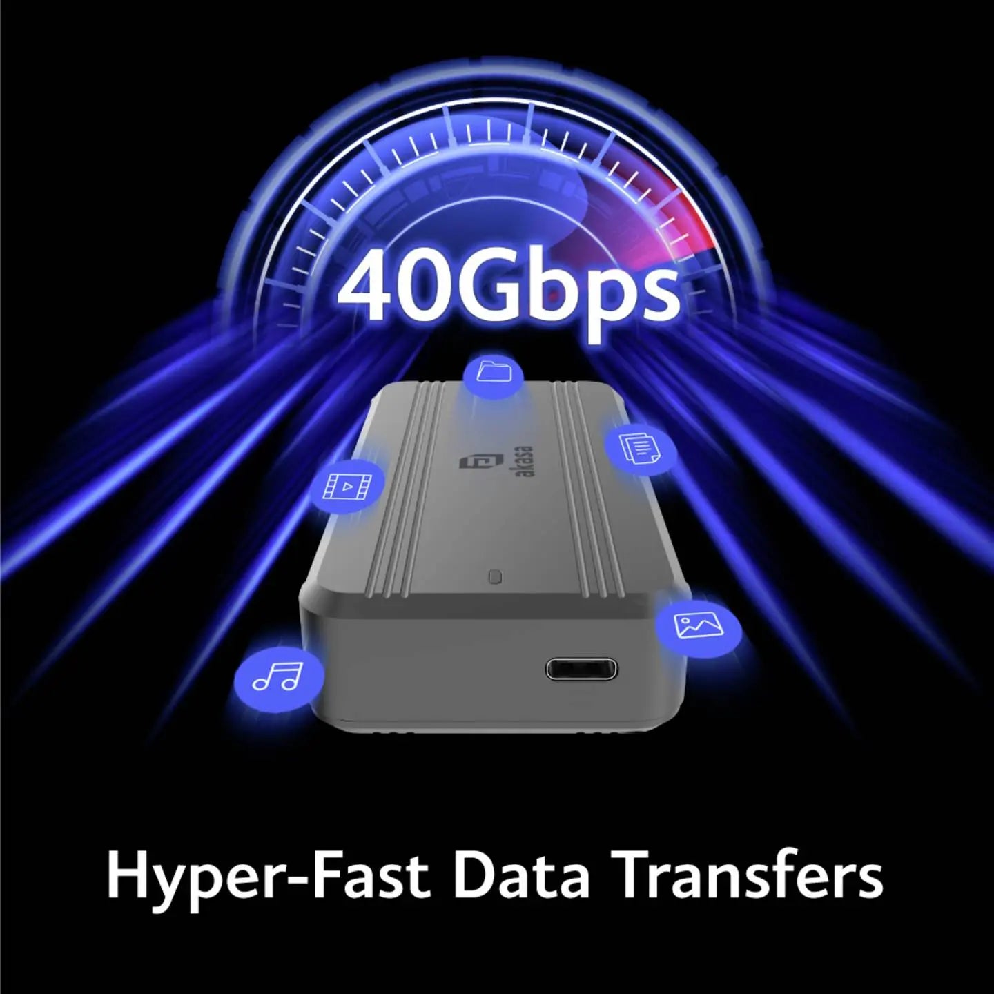 B-Ware Akasa Ssd Gehäuse Festplattengehäuse M2 Usb C Usb4 40 G Bit Pc Ie - 4710679553351