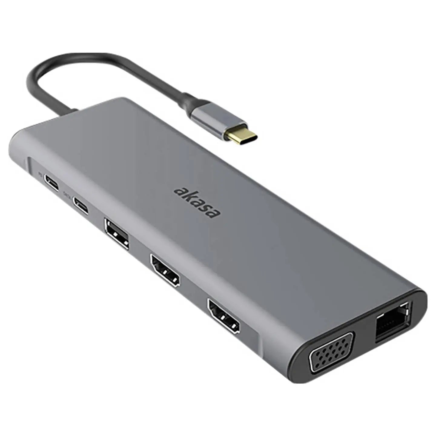 B-Ware Akasa Dockingstation Hub Usb C Usb Typ C Kartenleser Aluminium 14 In 1 Dock  - 4710679550831