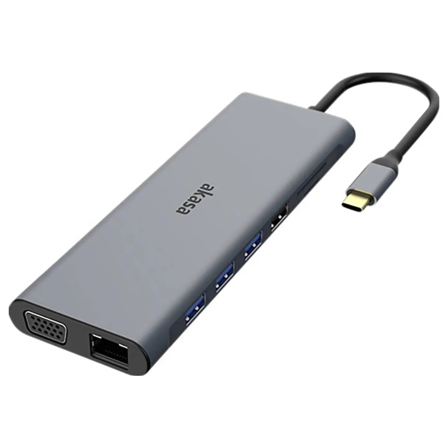B-Ware Akasa Dockingstation Hub Usb C Usb Typ C Kartenleser Aluminium 14 In 1 Dock  - 4710679550831