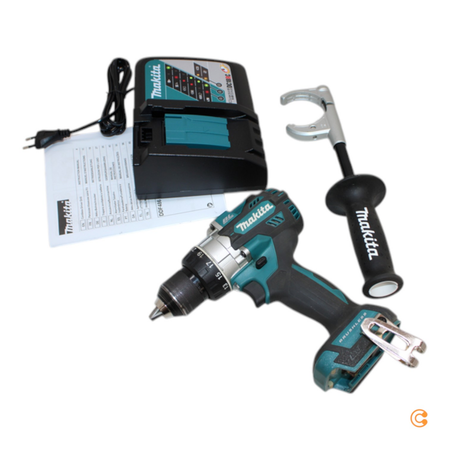 Makita Akku Bohrschrauber Ddf486 Rtj 18 V Ladegerät Gr. 2 Siehe Text/Foto C-Ware - 88381739764