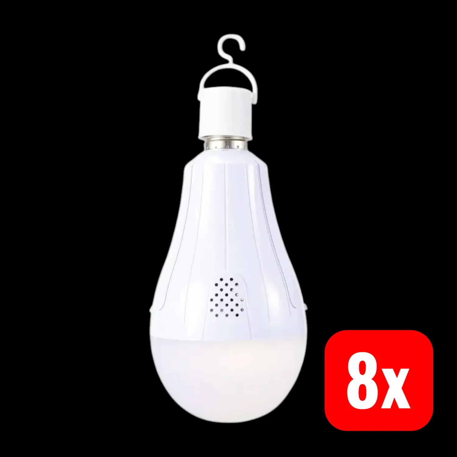 B-Ware Akku Led Leuchtmittel Glühlampe E27 Warmweiß Nicht Dimmbar 20 W Haken 8 Stück - 4064161250052