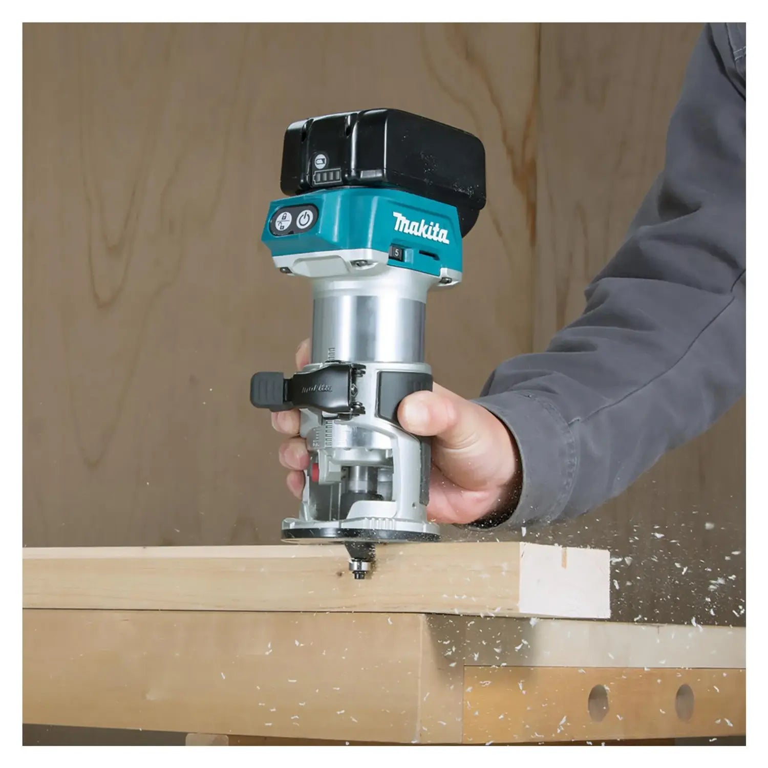 D-Ware Makita Drt50 Z Akku Einhandfräse Multifunktionsfräse Bürstenloser Defektware - 88381846103