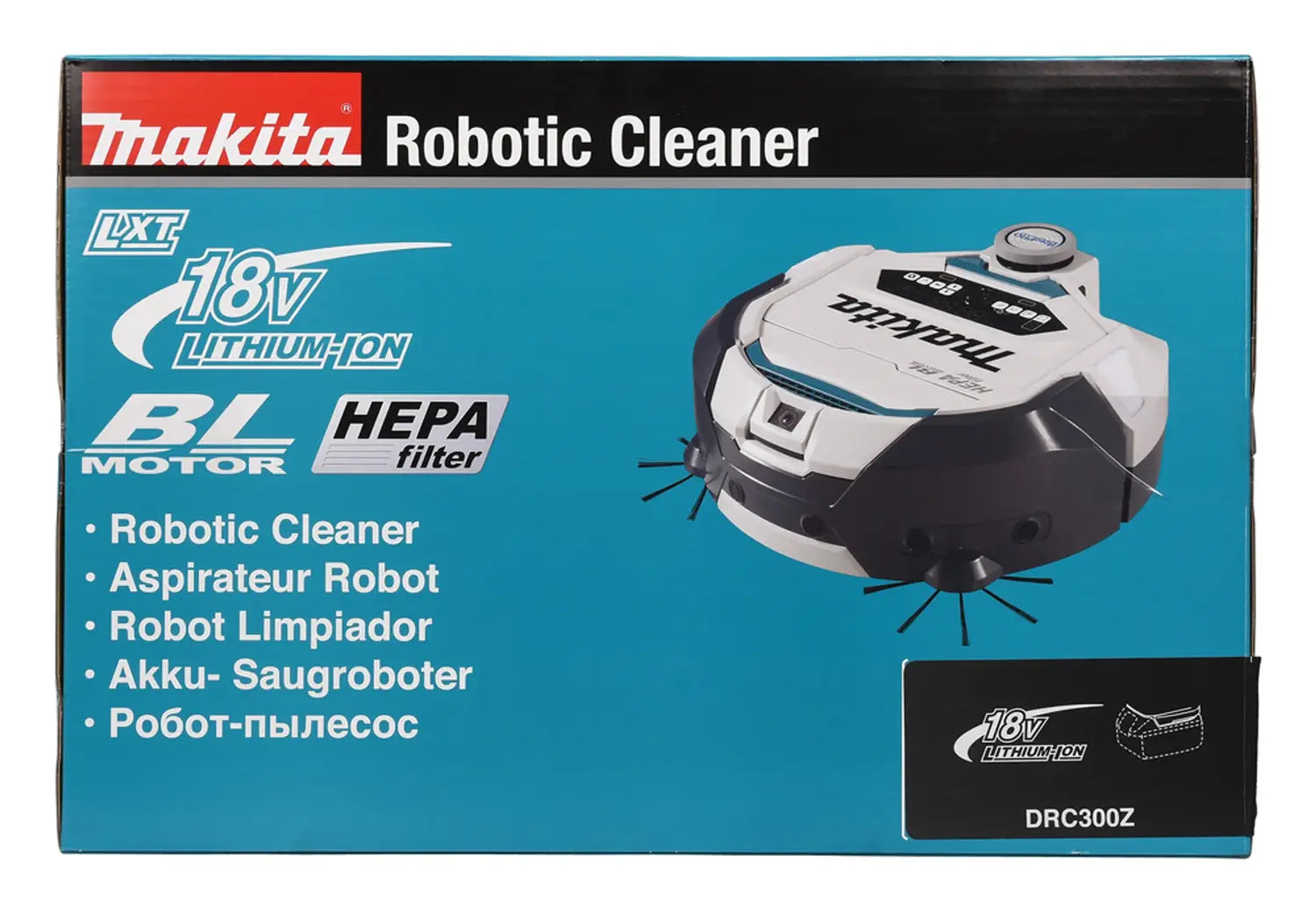B-Ware Makita Drc300 Z Saugroboter Ohne Akku Staubsaugroboter Wischroboter Schwarz Weiß - 88381747769