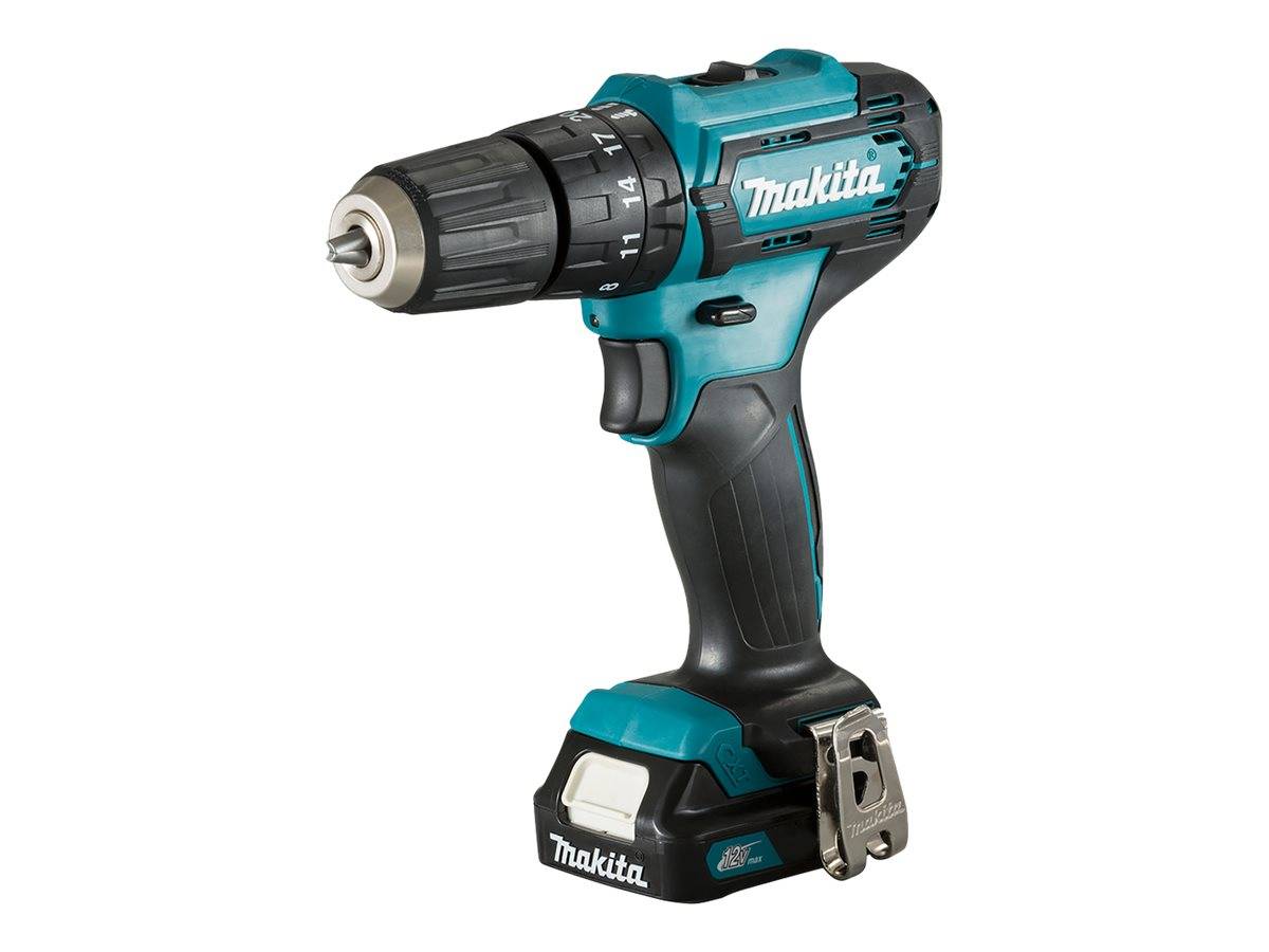 Makita HP333DSAX1 Akku-Schlagbohrschrauber 12V inkl. Koffer mit Bohrer-/Bit-Set - 88381873055
