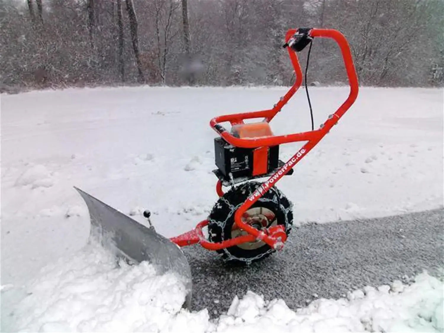 B-Ware Power Pac Kehrmaschine Schneefuchs Akku Schneeschieber Schneeräumer Es230  - 4260300850187