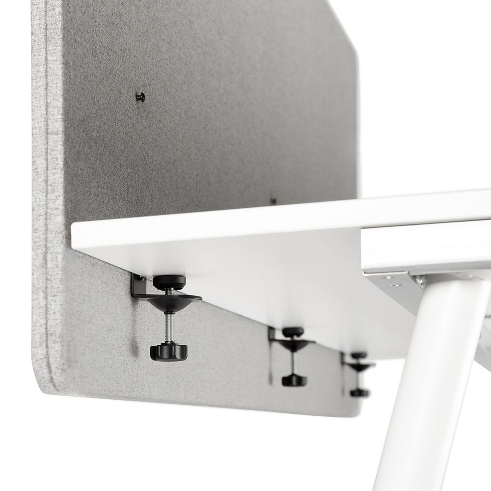 Hjh Office Akustik Tischtrennwand Flexmiut D 180 Cm Hellgrau Trennwand 3 Stück B-Ware - 4064323015062