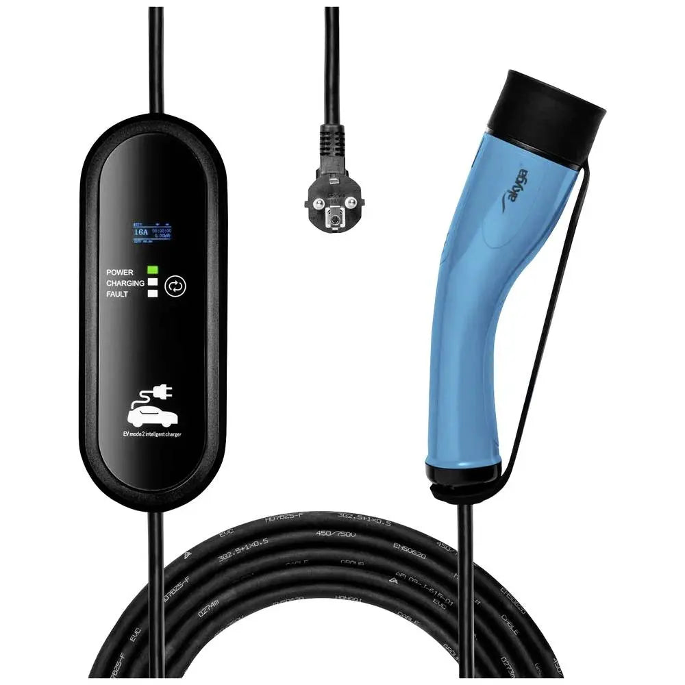 B-Ware Akyga Ladekabel Kabel E Mobility Elektroauto Typ2 Blau Lcd 5m Ak Ec 19 - 5901720139450