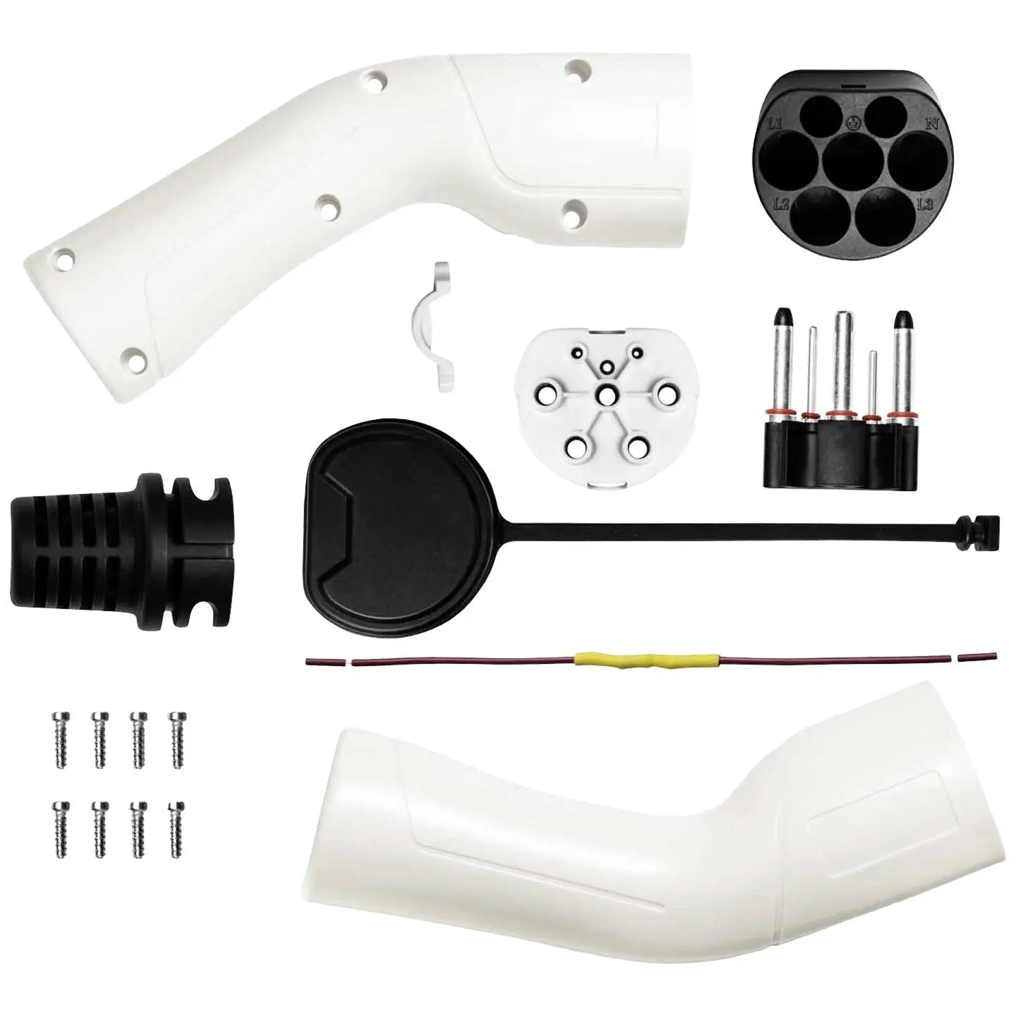 B-Ware Akyga Ladestecker Stecker Typ 2 Evse Weiß Elektrofahrzeug Anschluss  - 5901720139481
