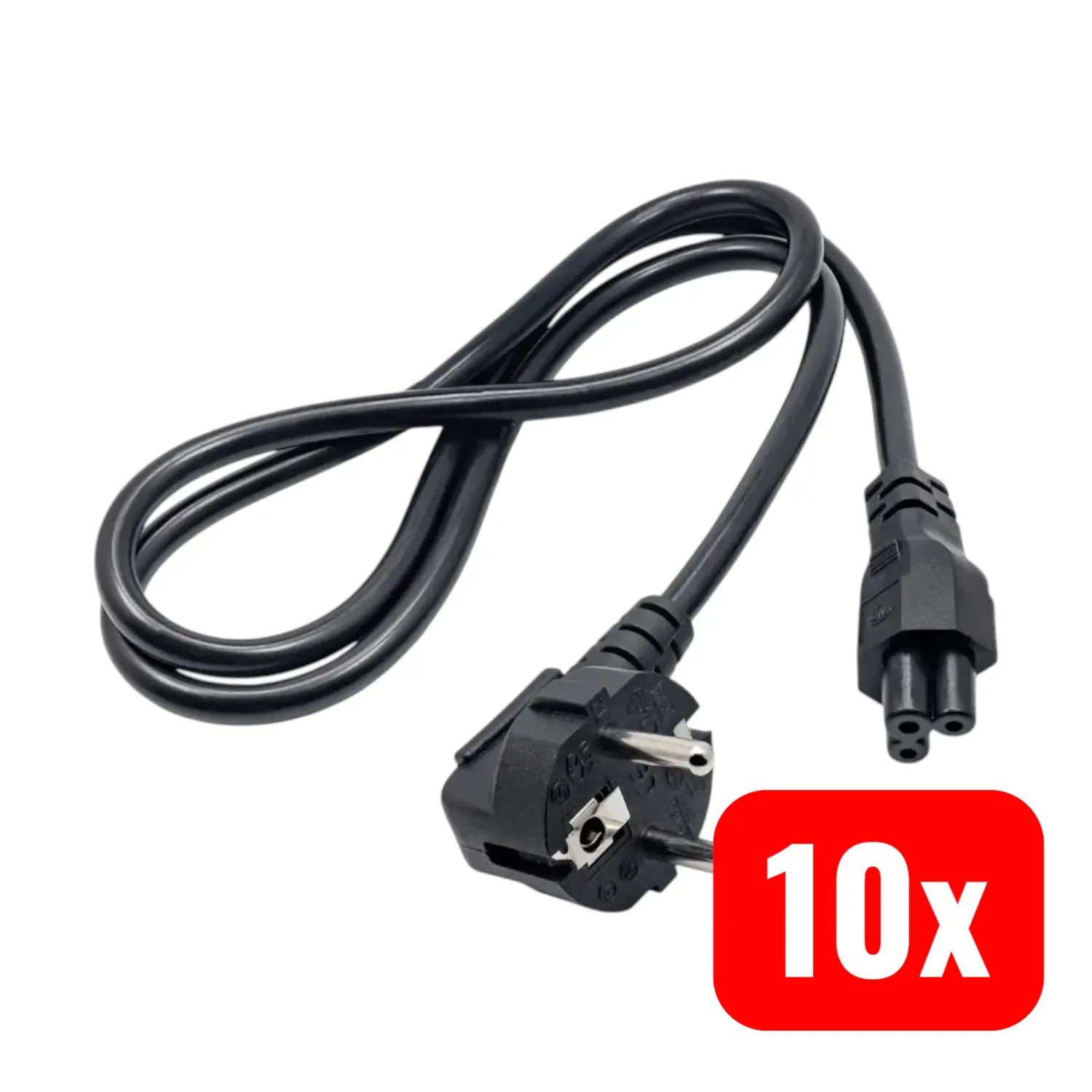 B-Ware Akyga Stromkabel Adapter Netzteil Kabel Strom Schwarz Kleeblatt C5 1 M 10 Stück - 5901720134523