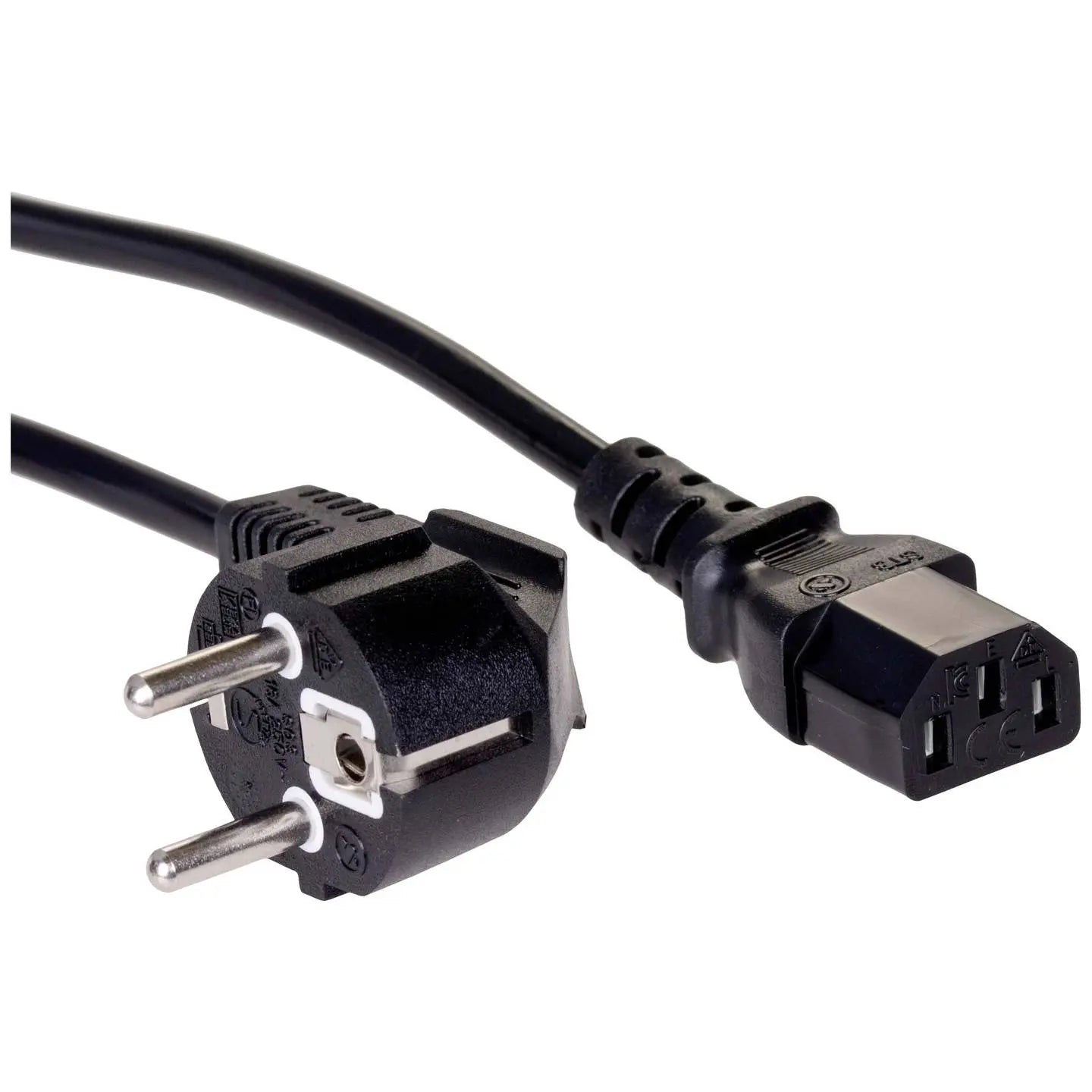B-Ware Akyga Stromkabel Strom Anschlusskabel Netzkabel Buchse C13 Schwarz 3 M 10 Stück - 5901720130853