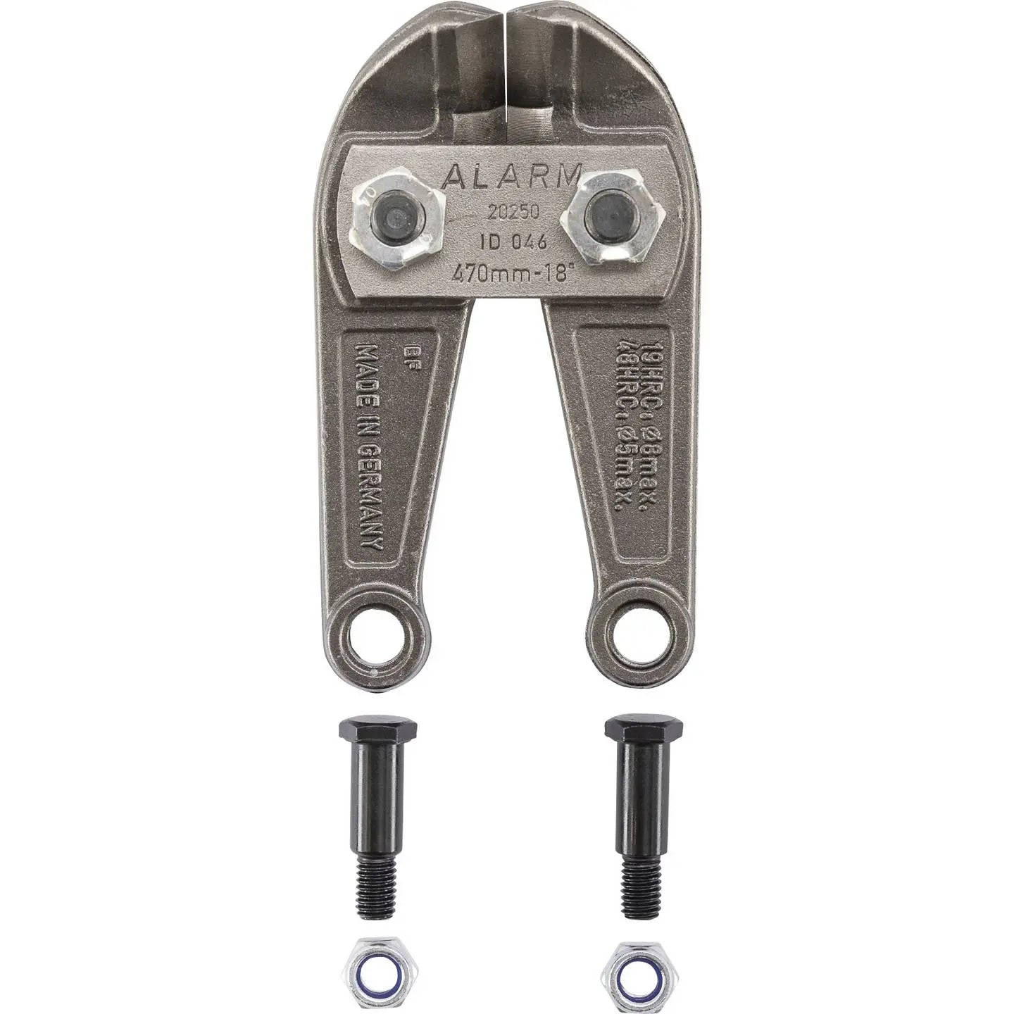 B-Ware Alarm Messerkopf Ersatzkopf Spanndrahtabschneider Komplett Schrauben 125 Mm - 4022668012894