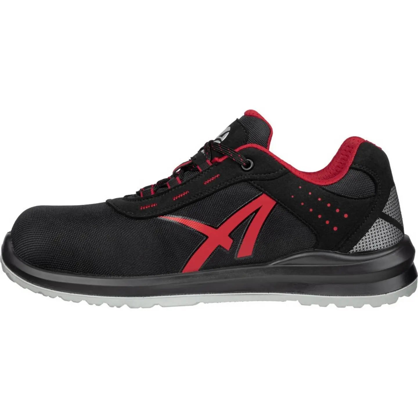 B-Ware Albatros Sicherheitsschuh Arbeitsschuh Grid Low S3 Src Schwarz Rot Größe 39 - 4051428095891