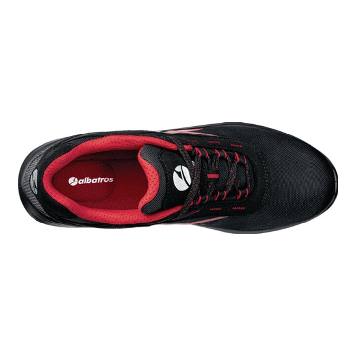 B-Ware Albatros Sicherheitsschuh Arbeit Grid Low S3 Src En Iso 20345 Gr43 Schwarz Rot - 4051428095938