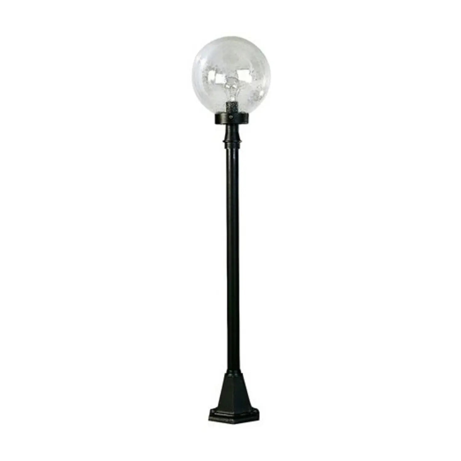 B-Ware Albert Leuchten Wegeleuchte Gartenlampe Schwarz Blasenglas Aluminium Lampe Spot - 4007235620030