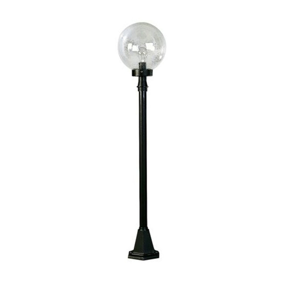 Albert Leuchten Wegeleuchte Gartenlampe schwarz Blasenglas Aluminium Lampe Spot - 4007235620030