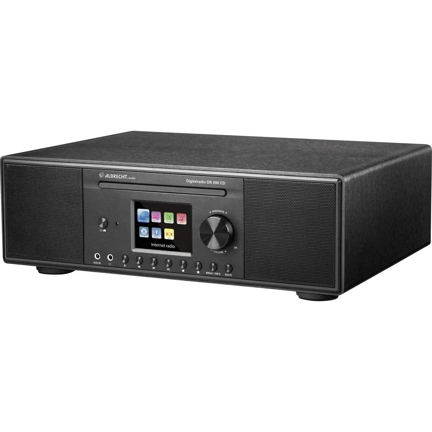 B-Ware Albrecht Tischradio Internetradio Radio Cd Player Ukw Dab Bluetooth Usb Schwarz - 4032661738912