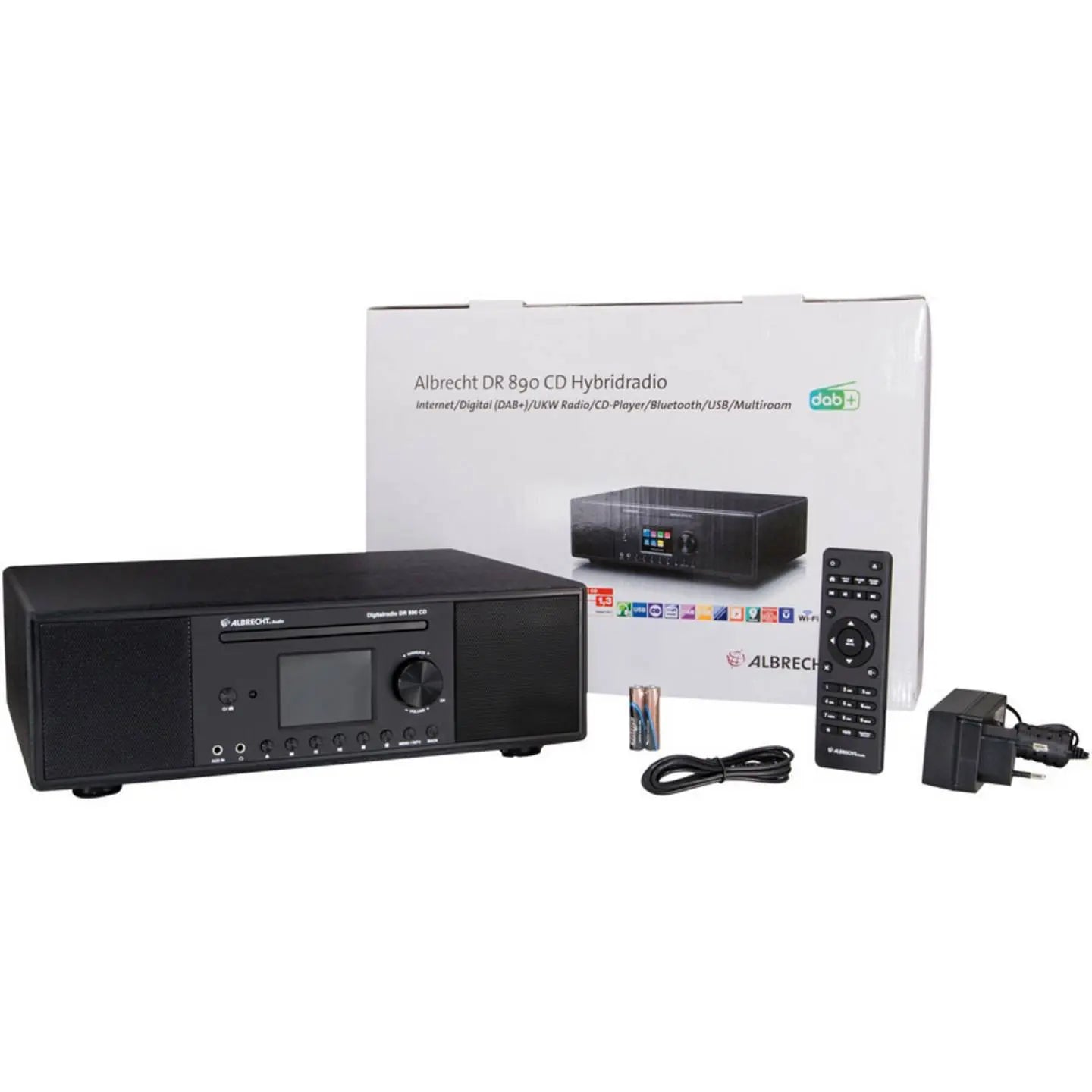 B-Ware Albrecht Tischradio Internetradio Radio Cd Player Ukw Dab Bluetooth Usb Schwarz - 4032661738912