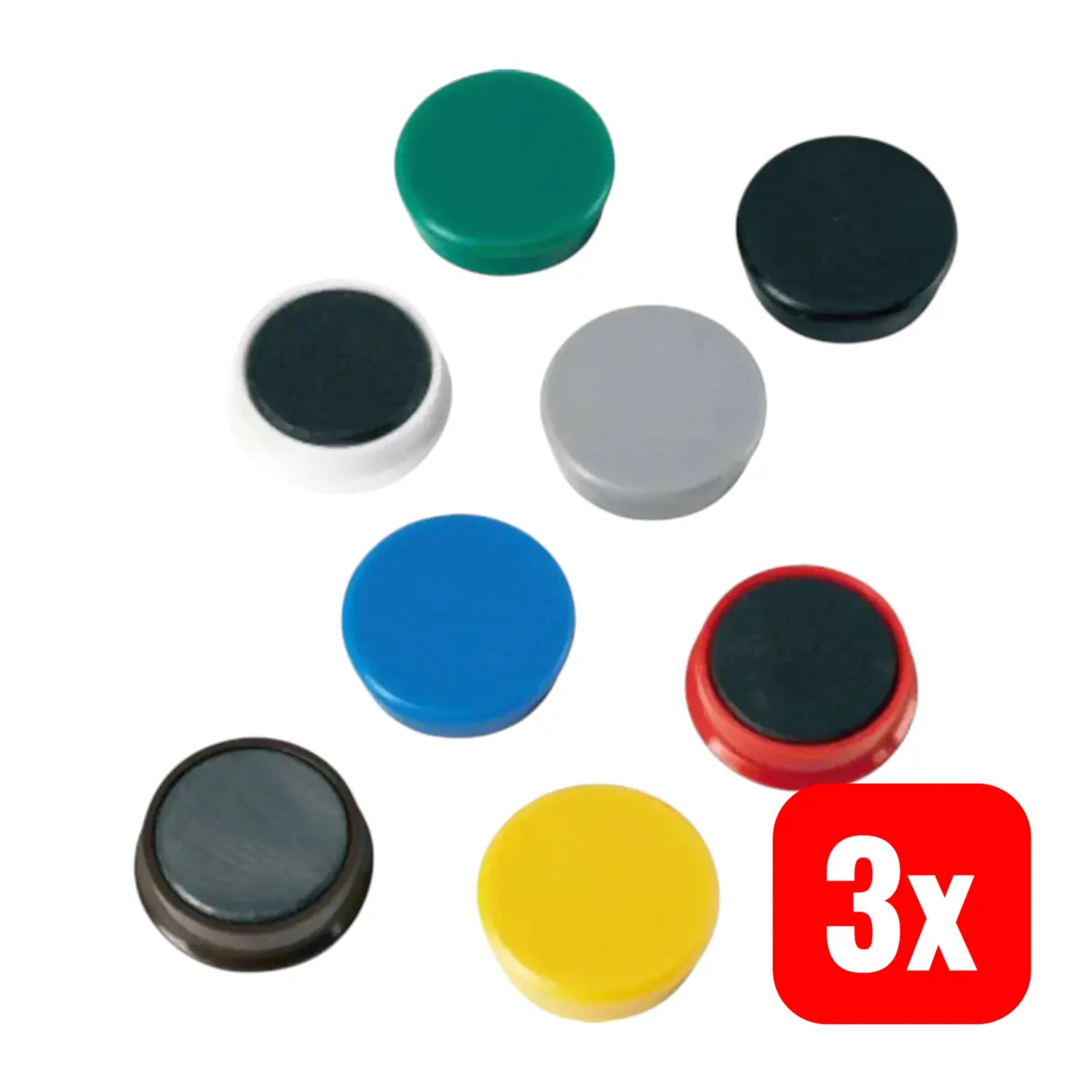 B-Ware Alco Kraftmagnet Magnet Farbig Sortiert 38 Mm Metall Kunststoff 10er Pack 3 Sets - 4007735684860