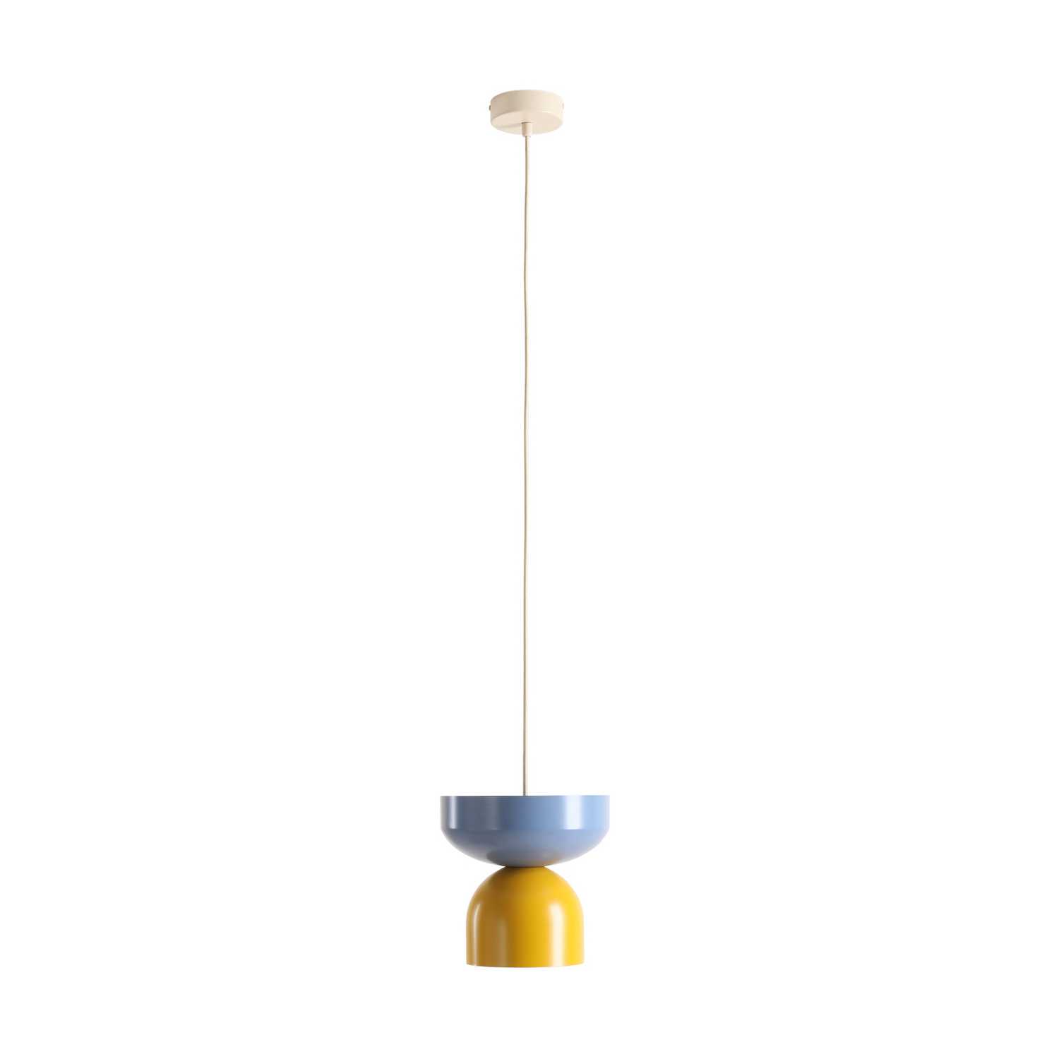 Aldex Hängeleuchte Lampe Leuchte Api Gelb Blau Metallschirm E27 Led 30cm B-Ware - 5904798658953