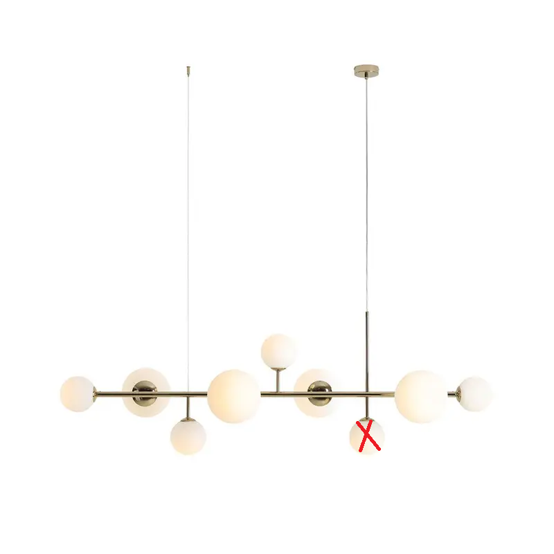 ALDEX Hängeleuchte Pendelleuchte Dione Glas gold weiß satiniert SIEHE TEXT/FOTO - 5904798657949