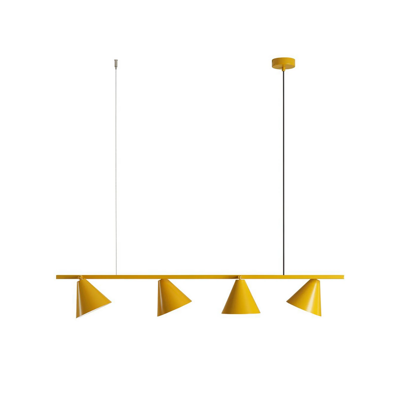 B-Ware Aldex Hängeleuchte Lampe 4 Hängelampe Licht Gelb Metall Kegel E27 Siehe Text - 5904798657345