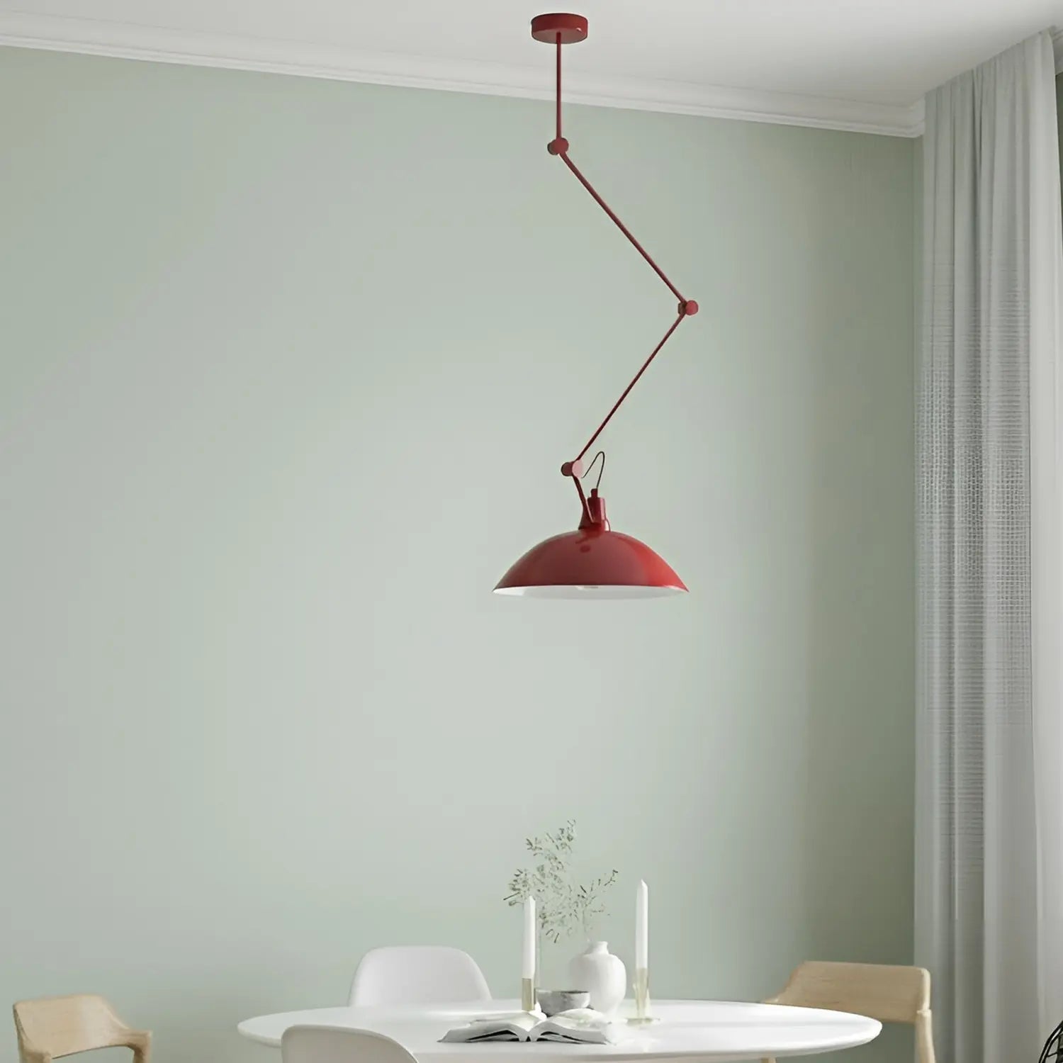 B-Ware Aldex Hängeleuchte Pendelleuchte Melos Metall Dunkelrot - 5904798662394