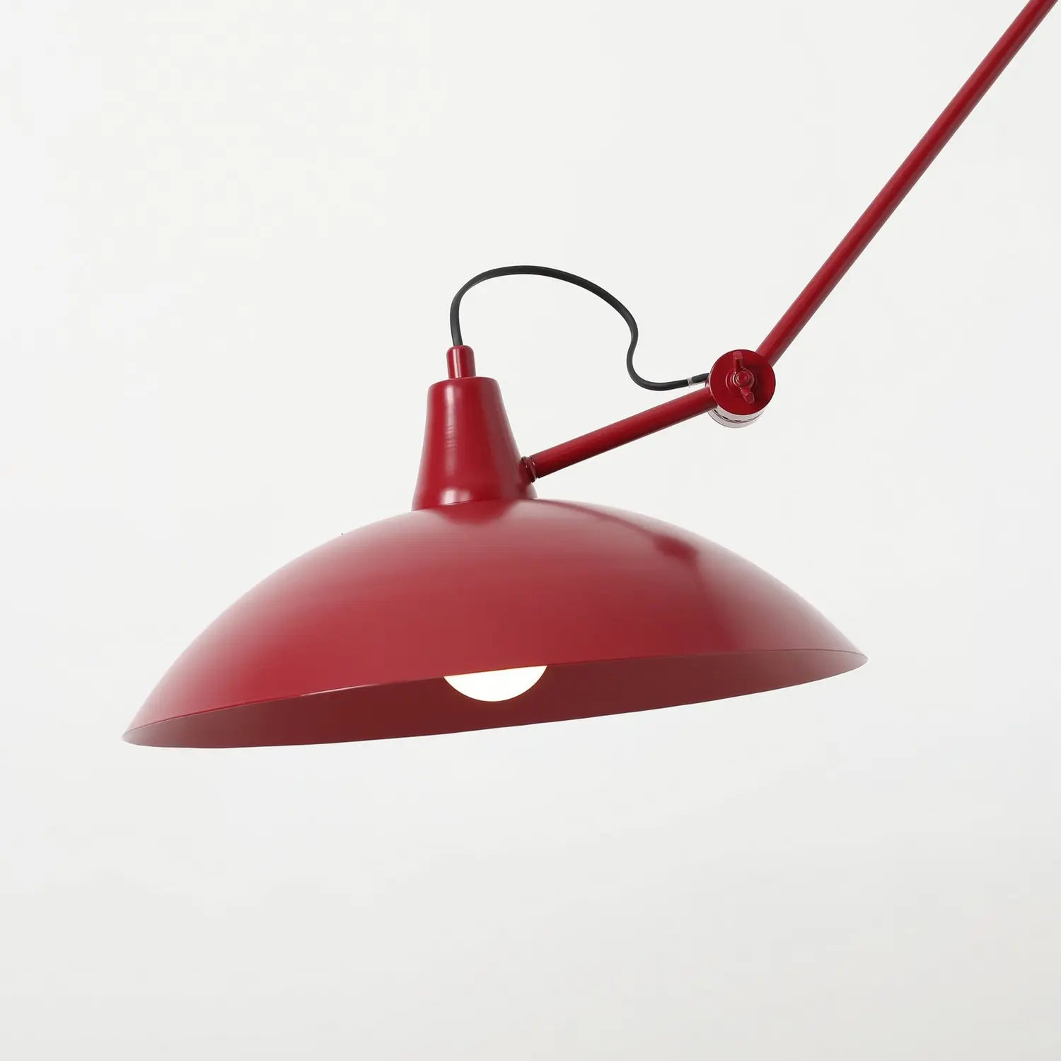 B-Ware Aldex Hängeleuchte Pendelleuchte Melos Metall Dunkelrot - 5904798662394