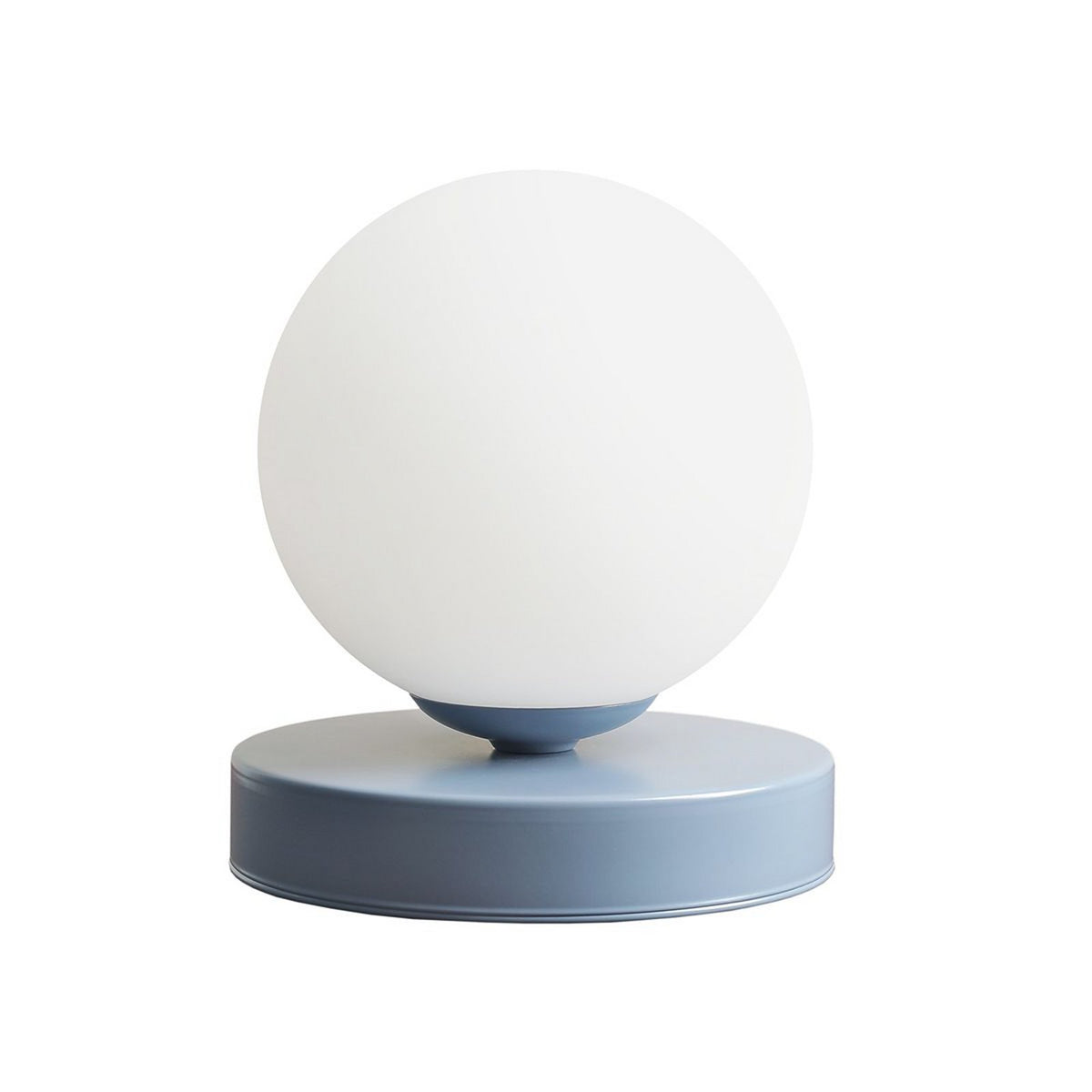 ALDEX Tischlampe Leuchte Lampe Joel blau weiß Höhe 17 cm Metall Glas - 5904798656942