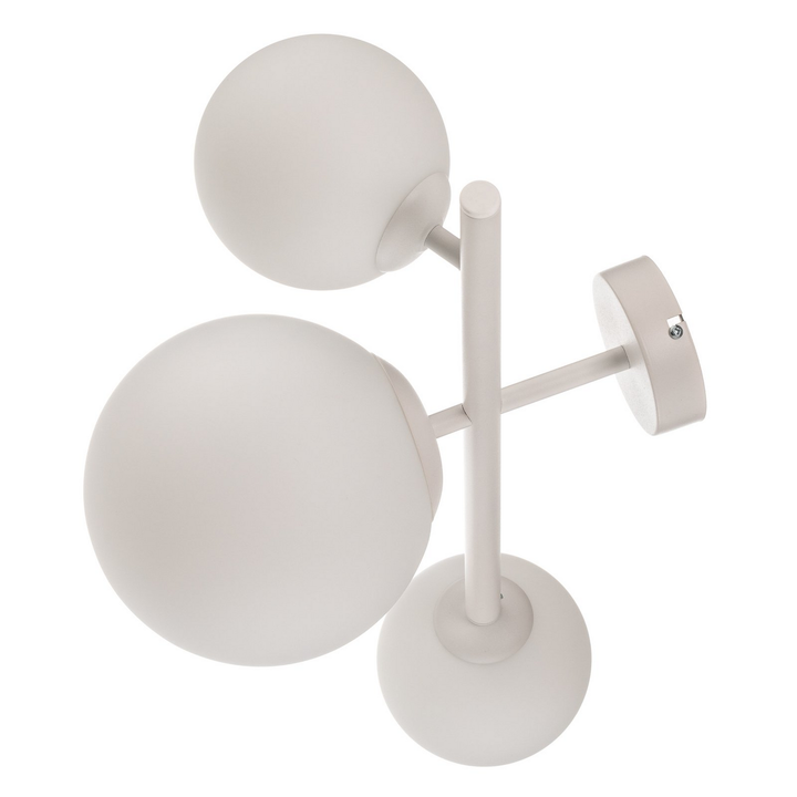 Aldex Wandleuchte Lampe Dione Wandlampe Weiß Metall Glas Dreiflammig E27 E14 B-Ware - 5904798654382