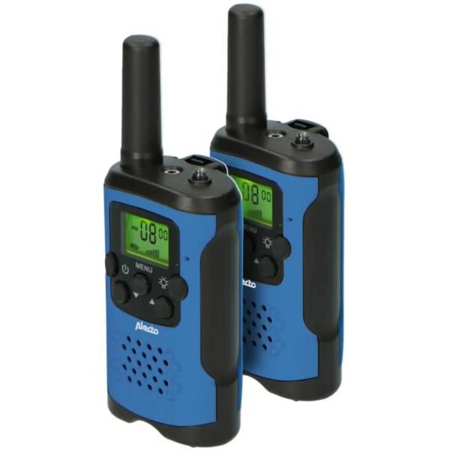 B-Ware Alecto Funkgerät Walkie Talkie Blau Fr 115 Bw Gürtelclip Lampe Outdoor 2er Set - 8712412585786