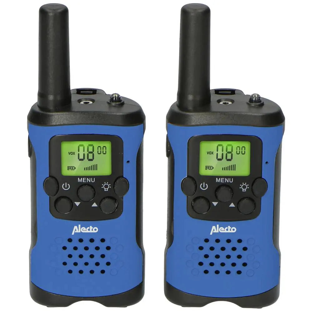 B-Ware Alecto Funkgerät Walkie Talkie Blau Fr 115 Bw Gürtelclip Lampe Outdoor 2er Set - 8712412585786