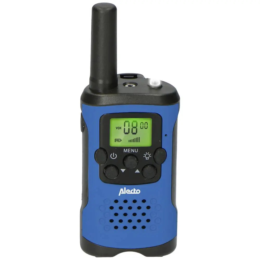 B-Ware Alecto Funkgerät Walkie Talkie Blau Fr 115 Bw Gürtelclip Lampe Outdoor 2er Set - 8712412585786