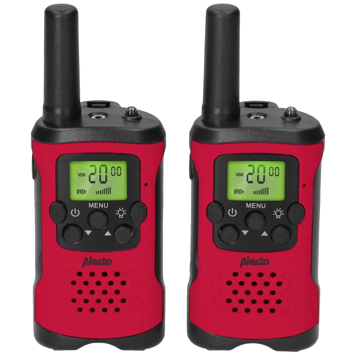 B-Ware Alecto Hobby Funkgerät Set Walkie Talkie Rot Gürtelclip Mit Taschenlampe 2er Set - 8712412593651