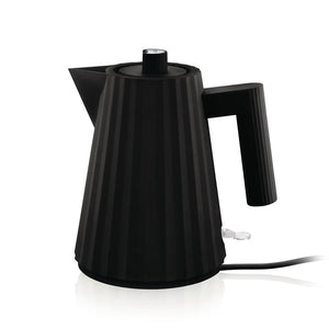 B-Ware Alessi Plissé Wasserkocher Teekocher Elektrisch 1L Thermoplatisch Harz Schwarz