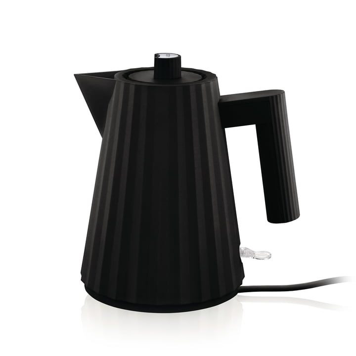 Alessi Plissé Wasserkocher Teekocher Elektrisch 1L Thermoplatisch Harz Schwarz - 8003299439577