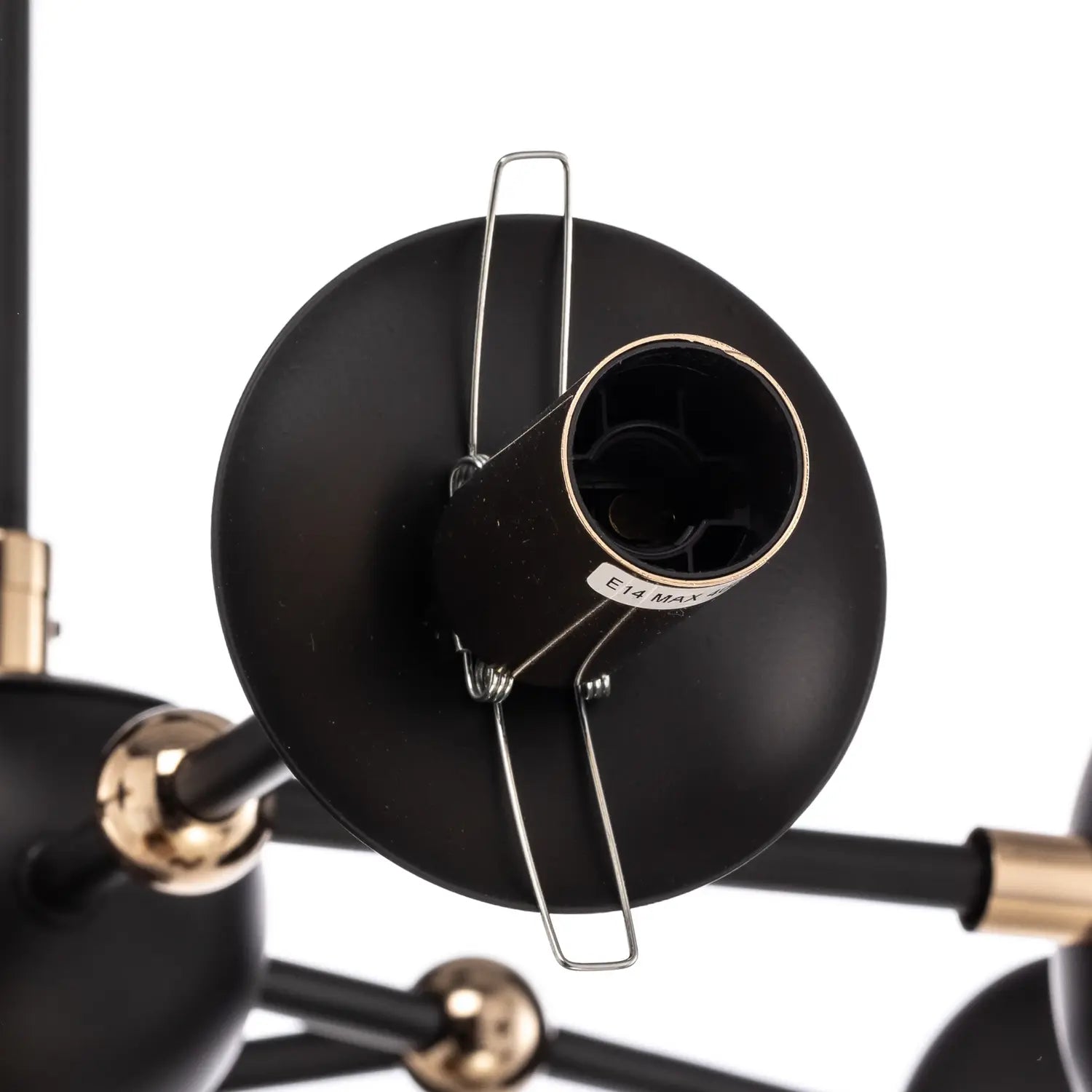 B-Ware Alfa Deckenleuchte Lampe Itoris Deckenlampe 6 Flg Hängeleuchte Schwarz/Gold E14 - 5900458503298