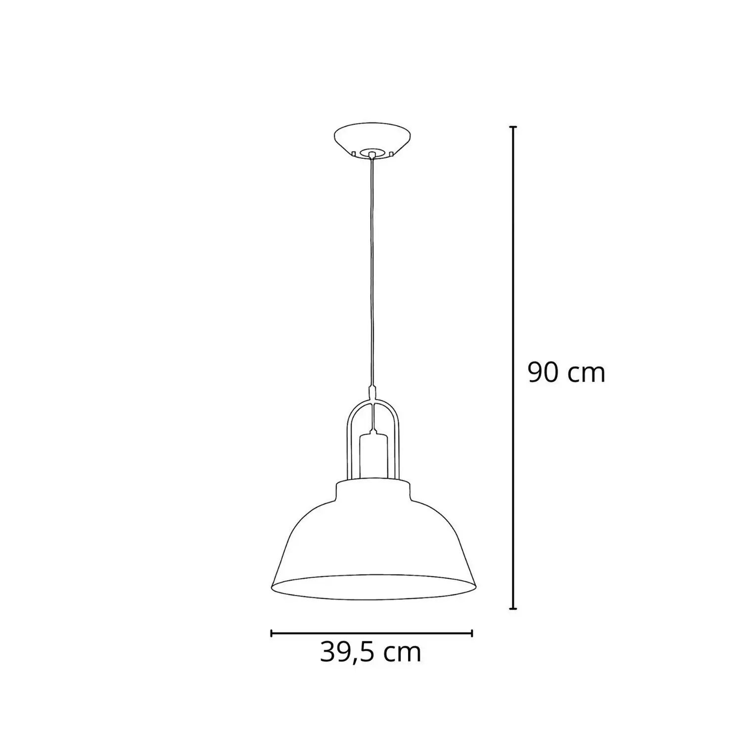 B-Ware Alfa Hängeleuchte Mirave Pendelleuchte Deckenlampe Metall ø39,5 Cm Schwarz Gold - 5900458503366