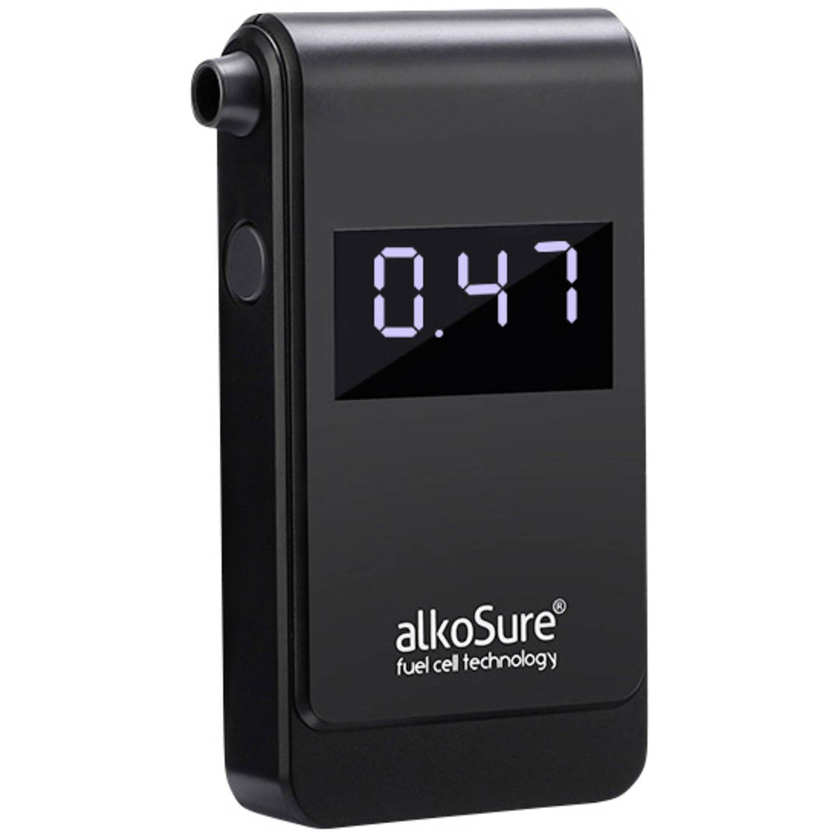 alkoSure Alkoholtester Testgerät Alkoholmessgerät Schwarz matt Display207 - 4064161326412