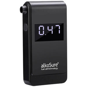 B-Ware Alko Sure Alkoholtester Testgerät Alkoholmessgerät Schwarz Matt Display207