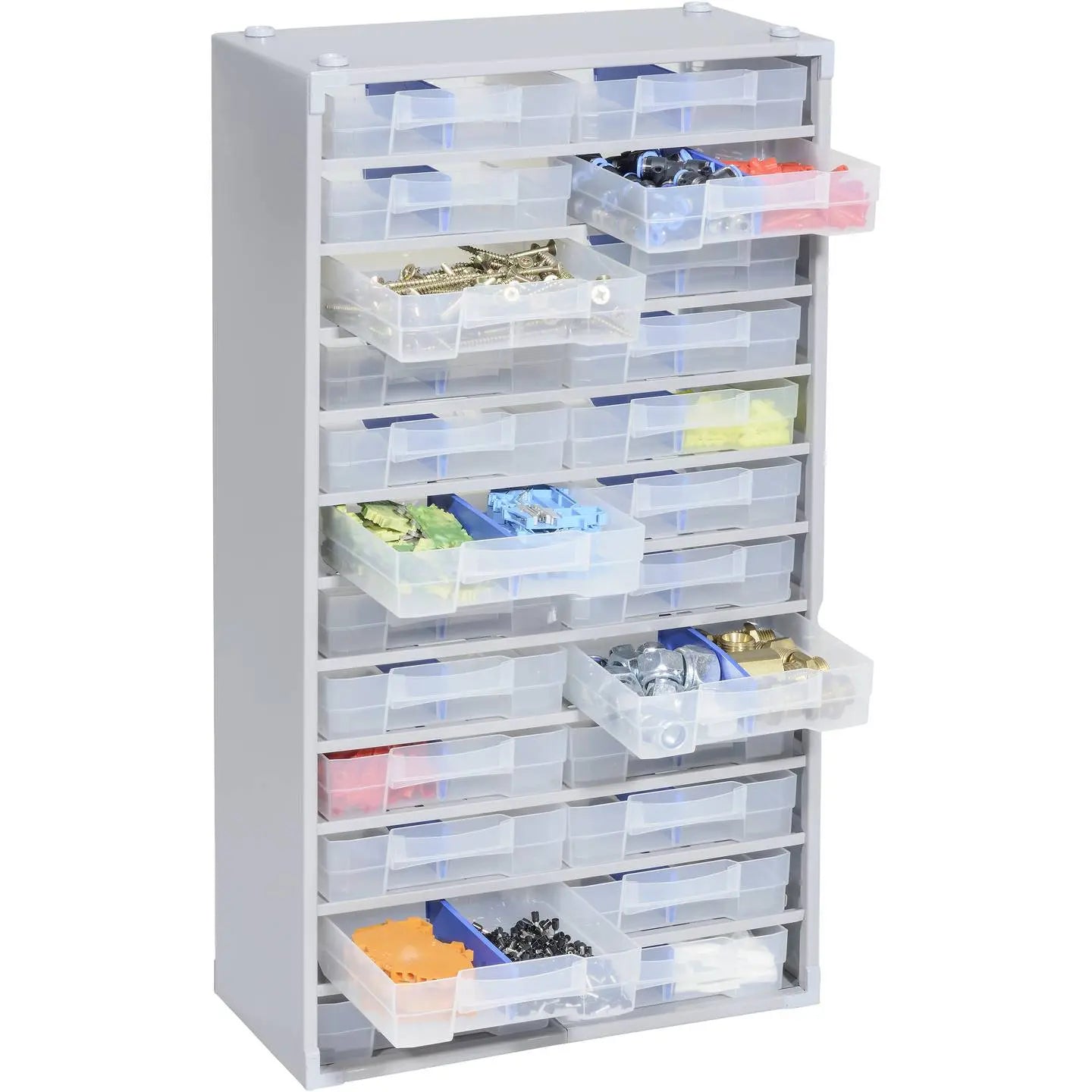 B-Ware Allit Kleinteilemagazin Aufbewahrungsbox Organizer Vp Pro M 57 48 Silber 24 Boxen - 4005187648102