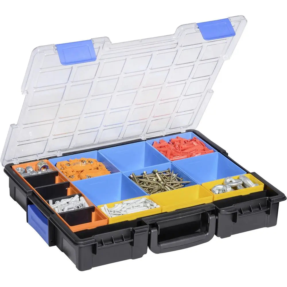 B-Ware Alli Kleinteilekoff Sortimentskoffer Euro Plus Pro K44/15 Koffer 15 Fächer
