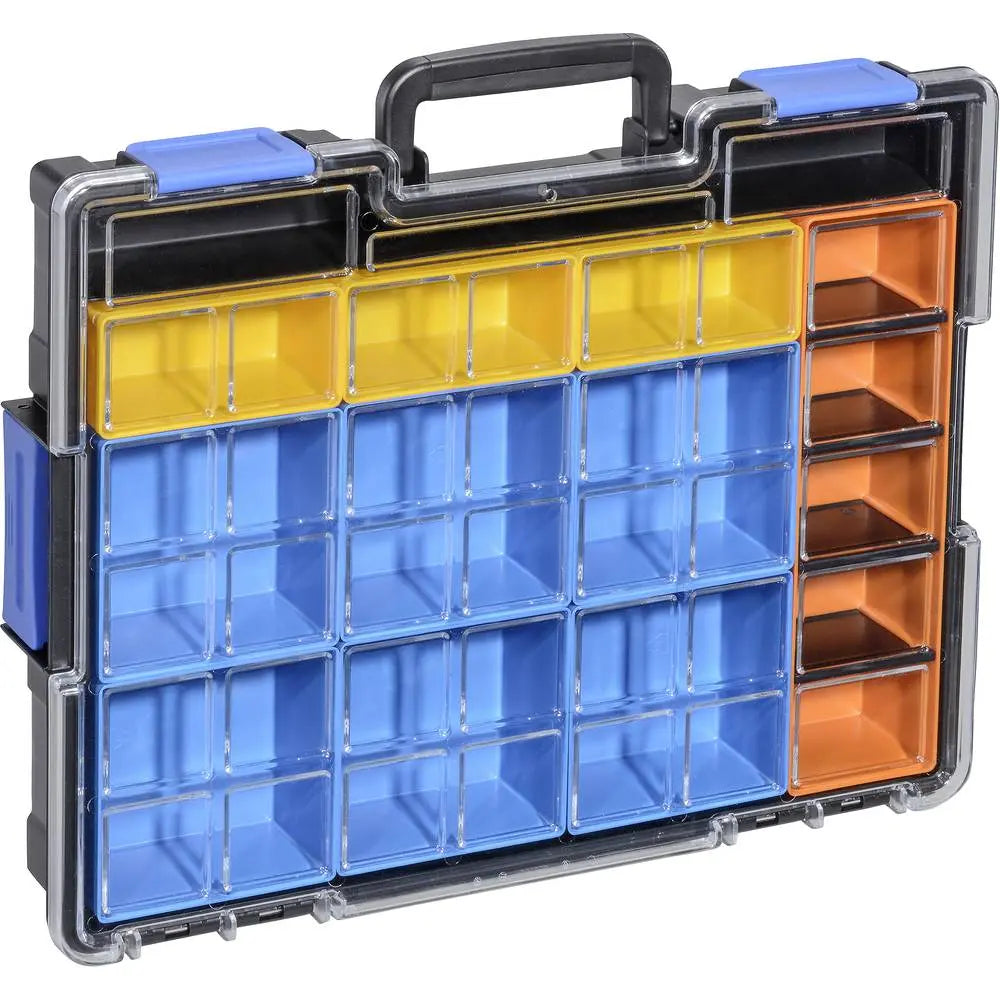 B-Ware Alli Kleinteilekoff Sortimentskoffer Euro Plus Pro K44/15 Koffer 15 Fächer