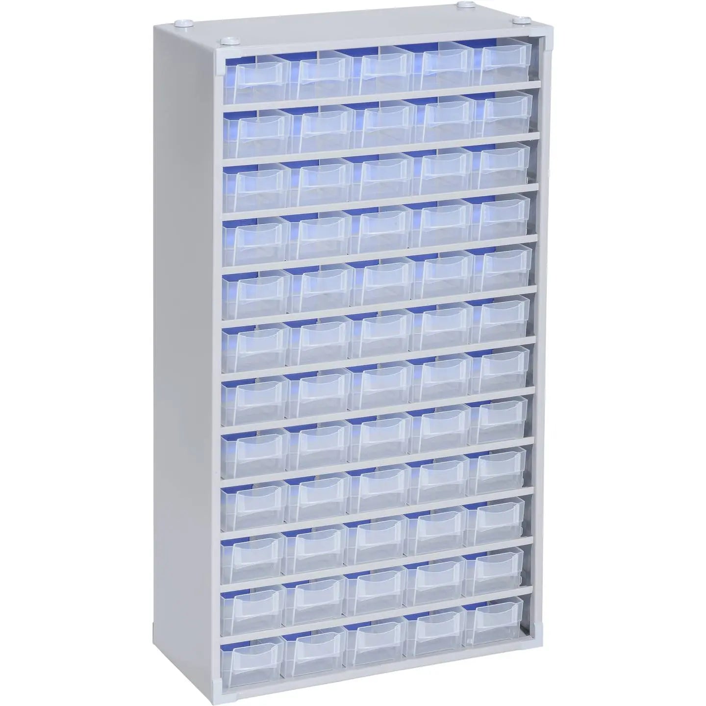 B-Ware Allit Kleinteilemagazin Magazin Aufbewahrung Silber 60 Schubkästen Stahlblech - 4005187648300