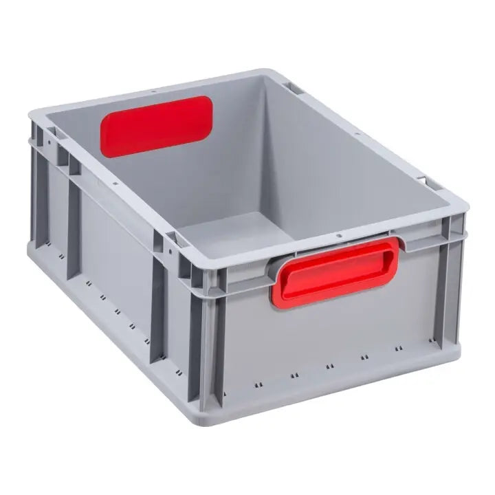 B-Ware Allit Transportstapelbehälter Kiste Euro Box L400x B300x H170mm Grau Pp 5 Stück - 4005187567052