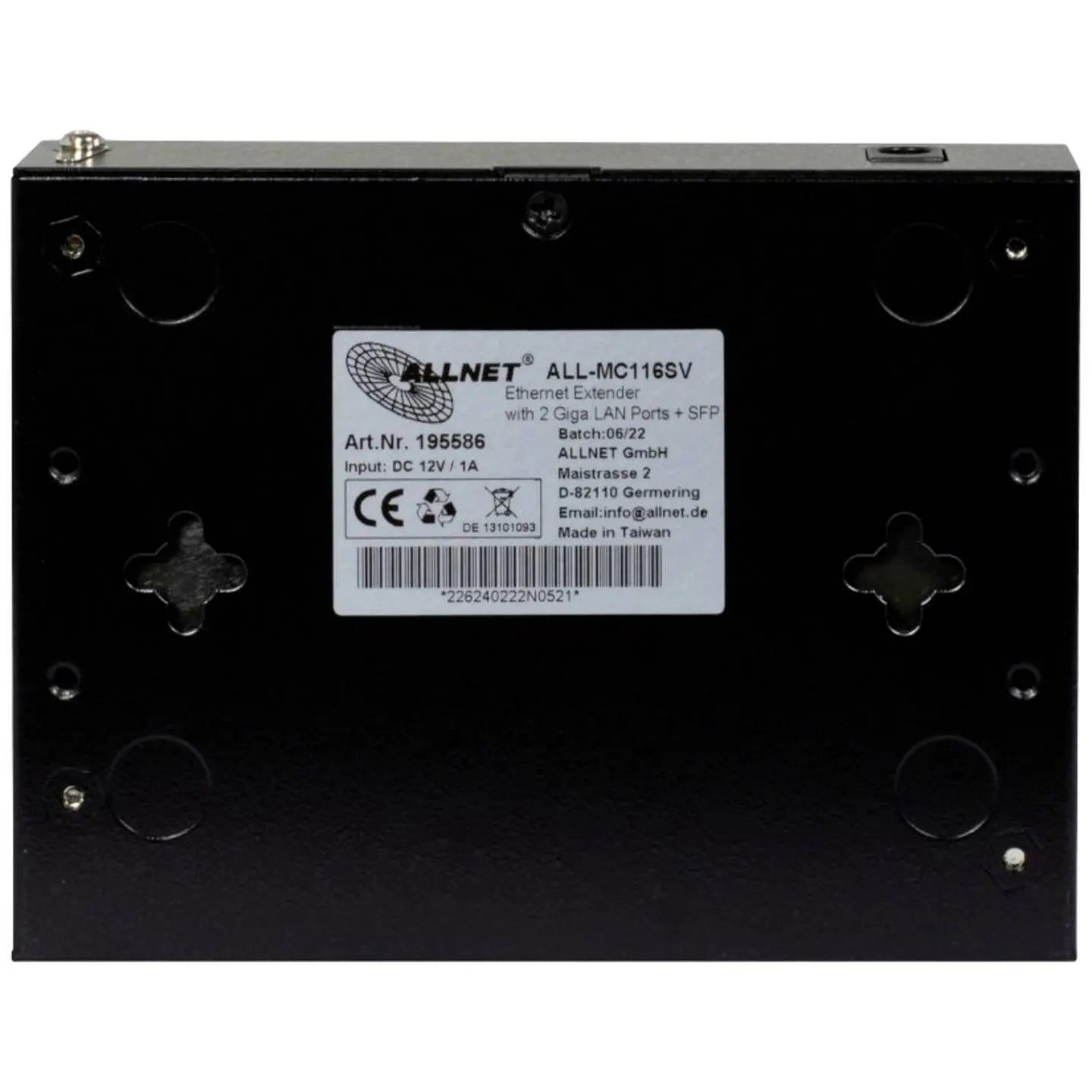 B-Ware Allnet Modem Bridge Vdsl2 Vectoring Kupfer Po E Netzteil Ethernet Sfp Grau - 4038816195586
