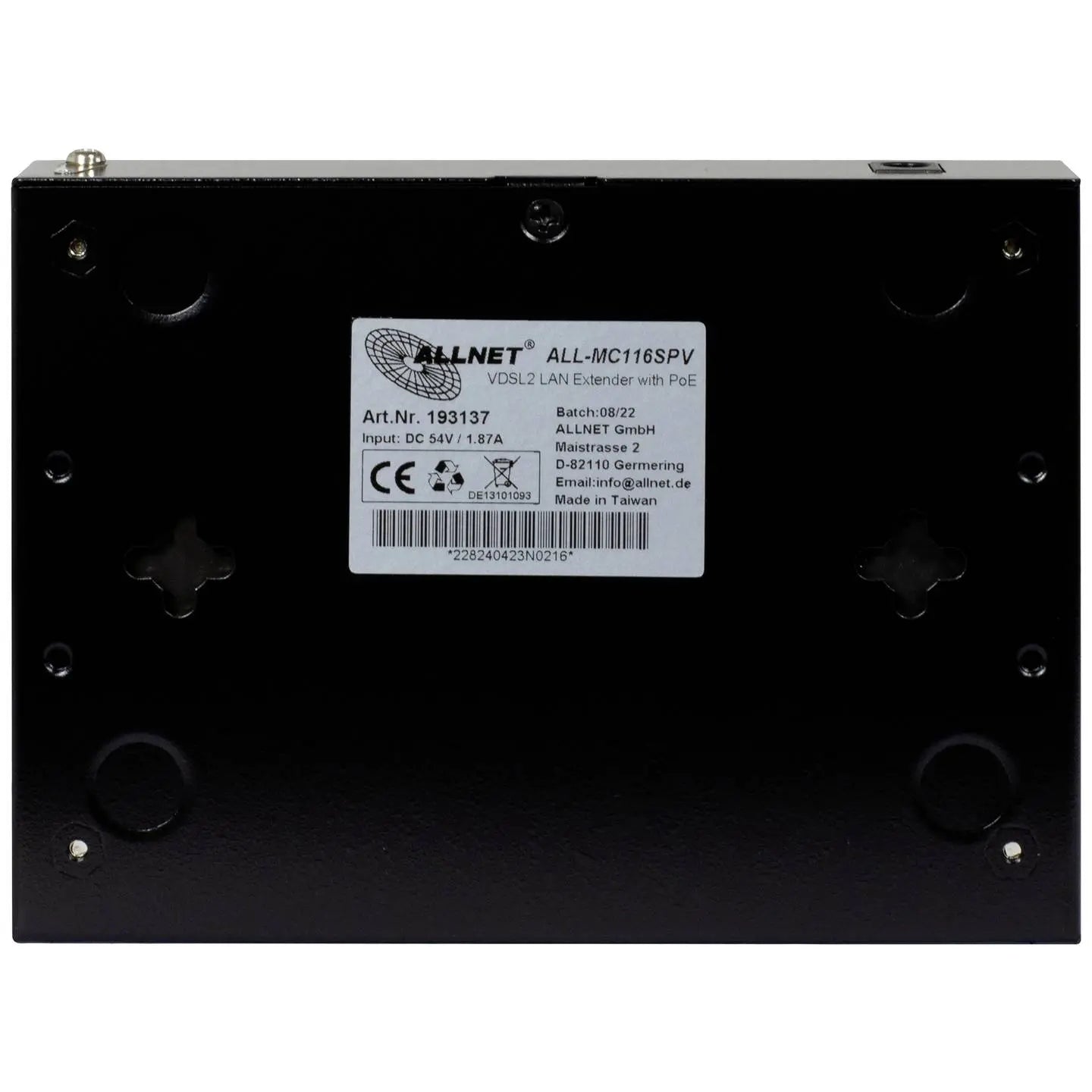 B-Ware Allnet Modem Bridge Vdsl2 Vectoring Isp Po E Netzteil 2x Port Gigabit Switch