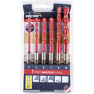 B-Ware Alpen Mehrzweckbohrer Set Bohrer Sortiment Hartmetall Holz Metall Kunststoff